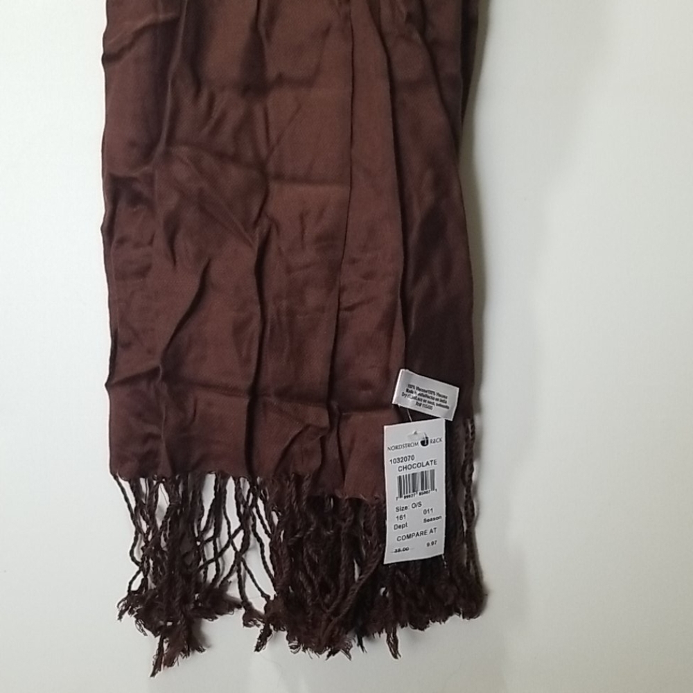 Nordstrom Brown scarf with tassles